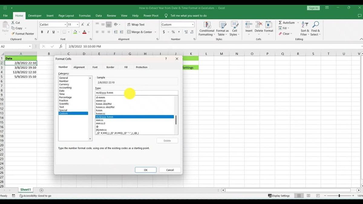 how-to-extract-year-from-date-time-format-in-excel