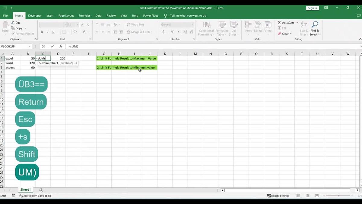 how-to-limit-formula-result-to-maximum-or-minimum-value-in-excel