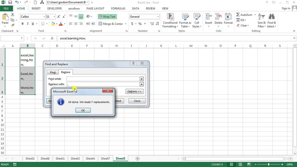 'Video thumbnail for How to Remove Line Breaks Carriage Returns in Excel'