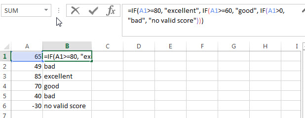 Excel Nexted IF Functions Statements Tutorial 15 IF Formulas Examples Free Excel Tutorial