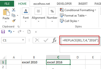 excel replace function with numeric values1