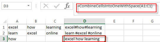 Combining Multiple Cells Into One Cell With A Specified Character Free Excel Tutorial