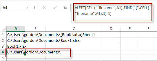 Insert The File Path And Filename Into Cell Free Excel Tutorial