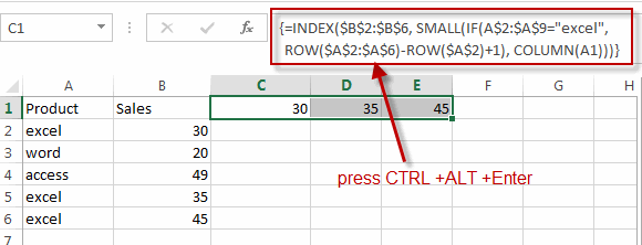 VLOOKUP Return Multiple Values Horizontally Free Excel Tutorial