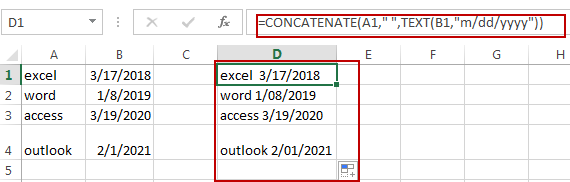 How To Concatenate Cells And Keeping Date Format In Excel Free Excel 