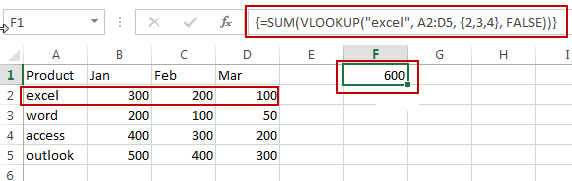 How To Vlookup To Return The SUM Of Two Or More Columns In Excel Free 