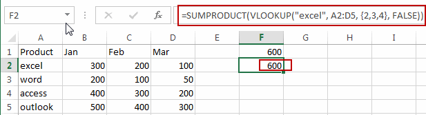 How To Vlookup To Return The SUM Of Two Or More Columns In Excel Free 