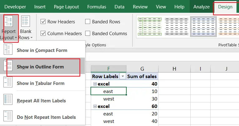 How To Add Multiple Row Labels In Pivot Table Printable Templates