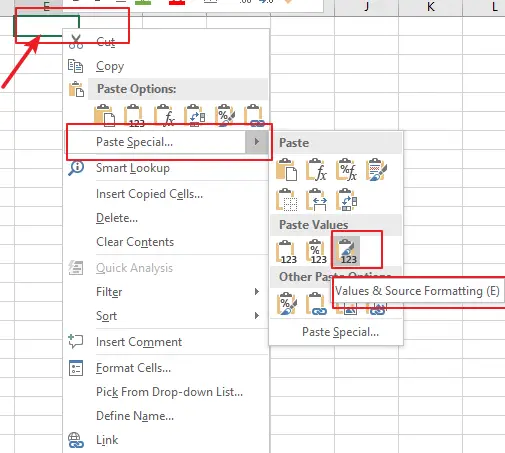 How To Copy Only Values And Formatting From A Range To Another In Excel 