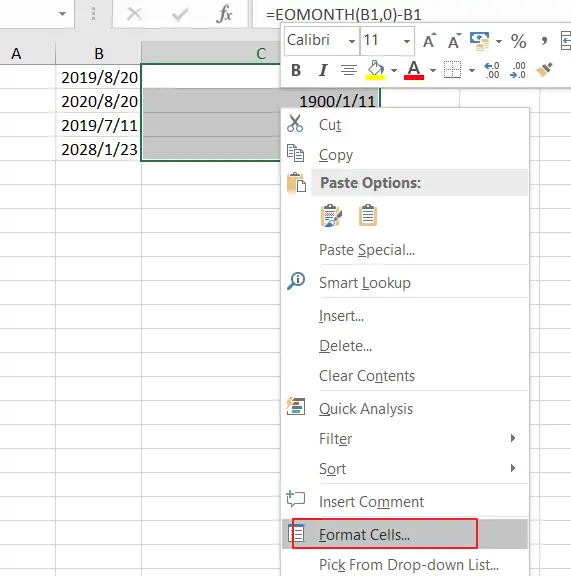  how To Calculate First Day Of Next Month In Excel 