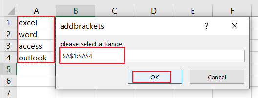 Using Brackets In Excel