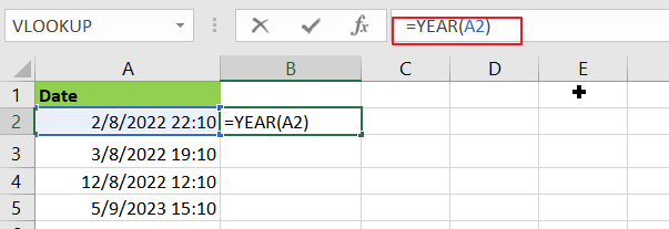 How To Extract Year From Date Time Format In Excel Free Excel Tutorial