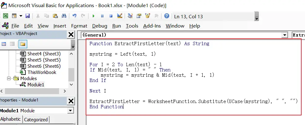 How To Extract First Letter From Each Word In A Cell In Excel Free 